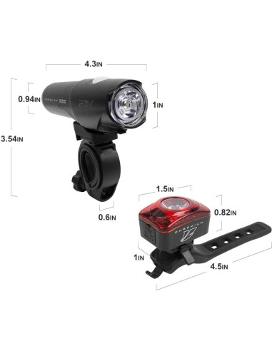 Luces para Bicicleta BV-L-CHROMIUM1000, Faro 1000 Lúmenes