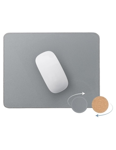 Almohadilla de Ratón Doble Cara RENMTURE 20.32x27.94 cm Gris
