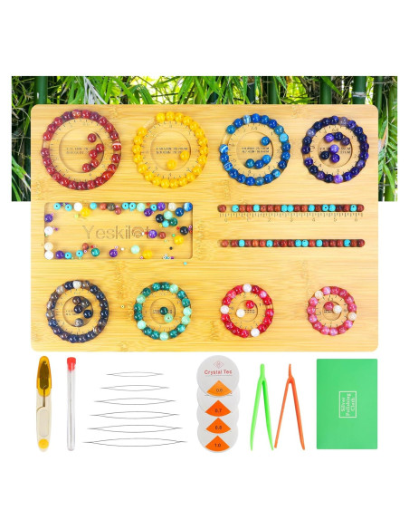 Tablero de cuentas de bambú Yeskilot 40x29 cm para DIY Tablero de cuentas de bambú Yeskilot 40x29 cm para DIY