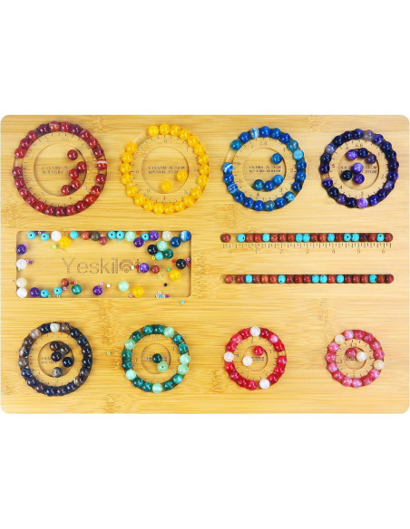 Tablero de cuentas de bambú Yeskilot 40x29 cm para DIY Tablero de cuentas de bambú Yeskilot 40x29 cm para DIY