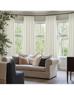 Cortinas Blackout Pitalk 2 Paneles 106.68 x 213.36 cm Crema 2