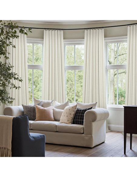 Cortinas Blackout Pitalk 2 Paneles 106.68 x 213.36 cm Crema Cortinas Blackout Pitalk 2 Paneles 106.68 x 213.36 cm Crema