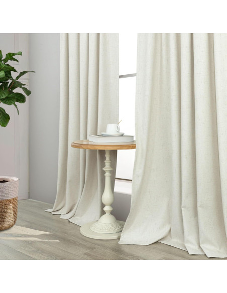 Cortinas Blackout Pitalk 2 Paneles 106.68 x 213.36 cm Crema Cortinas Blackout Pitalk 2 Paneles 106.68 x 213.36 cm Crema