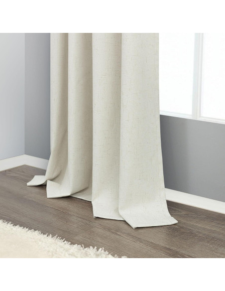 Cortinas Blackout Pitalk 2 Paneles 106.68 x 213.36 cm Crema Cortinas Blackout Pitalk 2 Paneles 106.68 x 213.36 cm Crema