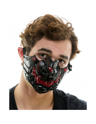 Máscara Steampunk Metálica Mediana para Disfraz Halloween