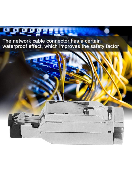 Conector RJ45 Cat 5e Hyuduo Metálico a Prueba de Agua 4 Pines Conector RJ45 Cat 5e Hyuduo Metálico a Prueba de Agua 4 Pines