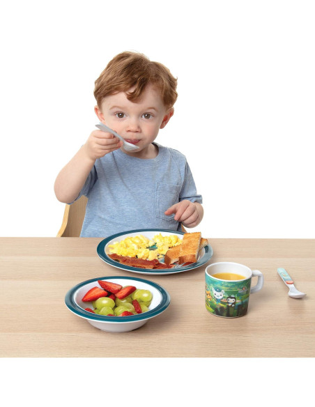 Juego de Comida Octonauts 5 Piezas - Plato, Tazón, Vaso, Utensilios Juego de Comida Octonauts 5 Piezas - Plato, Tazón, Vaso, Utensilios