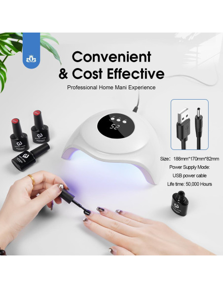 Lámpara UV WEVILI 72W para Uñas con 3 Temporizadores y Sensor Lámpara UV WEVILI 72W para Uñas con 3 Temporizadores y Sensor