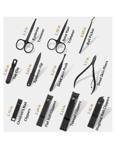 Kit de Manicura Profesional MINKINH - 26 Piezas Acero Inoxidable