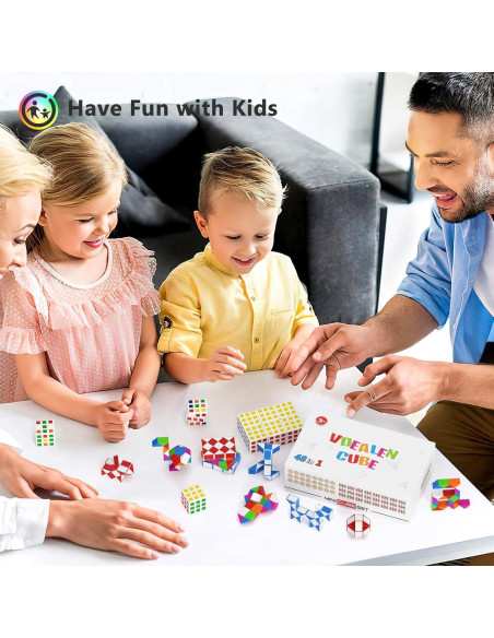 Set de 24 Mini Cubos Rompecabezas Vdealen para Niños Set de 24 Mini Cubos Rompecabezas Vdealen para Niños