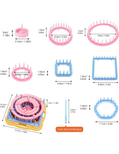 Kit de Telar Ayasee para Flores - 12 Colores de Hilo Acrílico 2