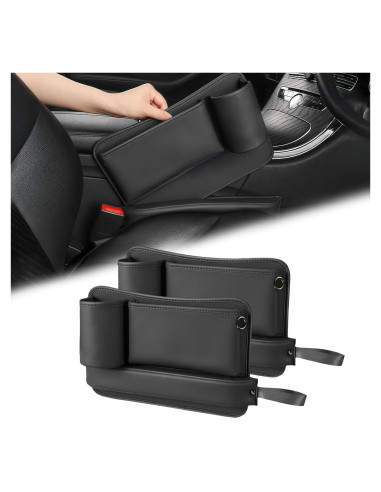 Relleno Organizador de Espacio entre Asientos Semtomn 2 Pack Negro