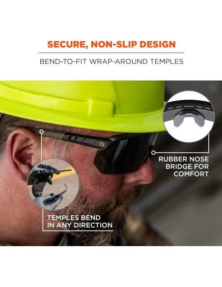 Gafas de Seguridad Skullerz AEGIR con Lente Ahumado Gafas de Seguridad Skullerz AEGIR con Lente Ahumado