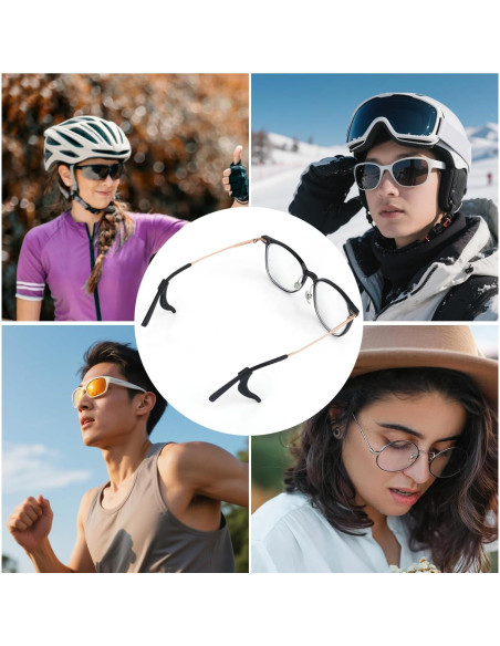 30 Pares de Agarraderas de Gafas de Silicona Antideslizantes 30 Pares de Agarraderas de Gafas de Silicona Antideslizantes