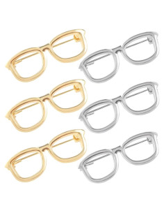 Alfileres en Forma de Gafas LUOZZY - Set de 6 Accesorios Elegantes