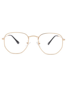 Marco de Gafas Hexagonales Pro Acme Oro 53mm Unisex