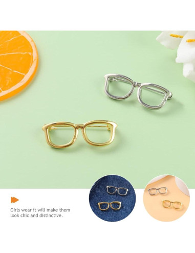 Alfileres en Forma de Gafas LUOZZY - Set de 6 Accesorios Elegantes