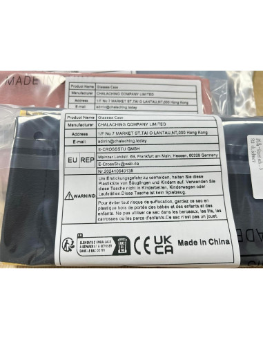 Estuche para Gafas 3 Pack CHALACHING Negro Antirayaduras