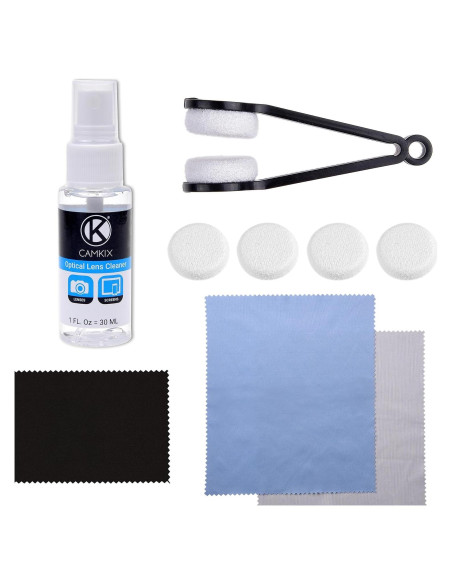 Kit de limpieza para gafas CamKix - 2 almohadillas + spray Kit de limpieza para gafas CamKix - 2 almohadillas + spray