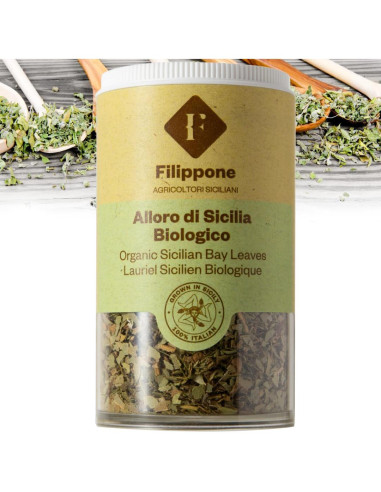 Hojas de Laurel Sicilianas Orgánicas Filippone 20 g