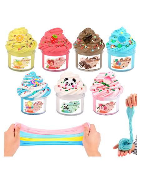 Kit de Slime Aromatizado Niuruilsi - 7 Paquetes Mantequilla Kit de Slime Aromatizado Niuruilsi - 7 Paquetes Mantequilla