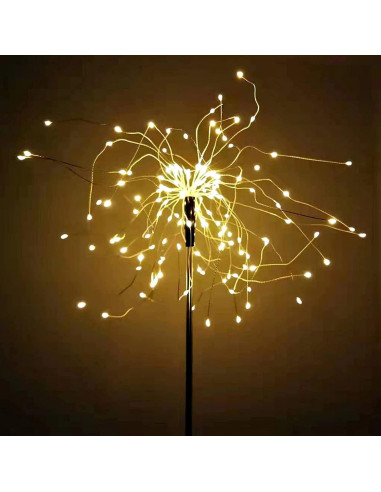 Luces de Fuegos Artificiales Solares JJGoo 135 LEDs 2 Modos