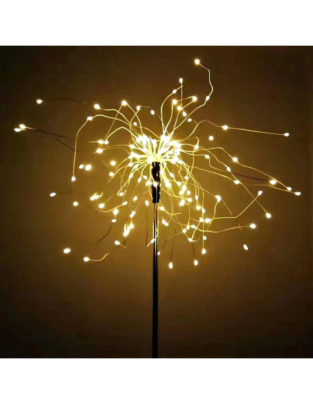Luces de Fuegos Artificiales Solares JJGoo 135 LEDs 2 Modos Luces de Fuegos Artificiales Solares JJGoo 135 LEDs 2 Modos
