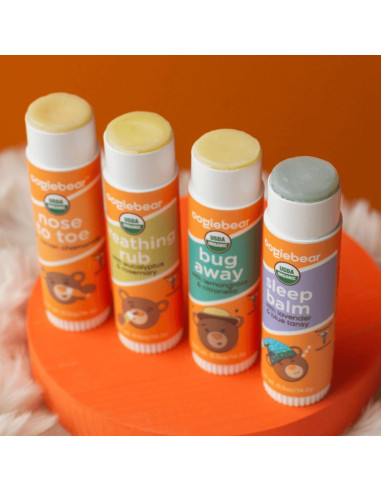 Bálsamo Orgánico para Bebés 4-Pack Oogiebear - Multiusos