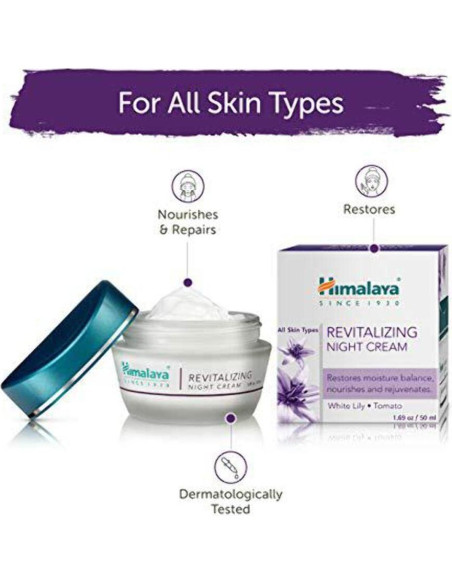 Crema Nocturna Revitalizante Himalaya 47.9 g para Piel Envejecida Crema Nocturna Revitalizante Himalaya 47.9 g para Piel Envejecida