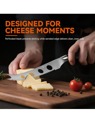Cuchillo de Queso TUO 12.7 cm Acero Alemán Mango Pakkawood