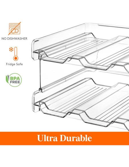 Organizador Apilable de Botellas Lifewit - 2 Estantes para 6 Botellas Organizador Apilable de Botellas Lifewit - 2 Estantes para 6 Botellas