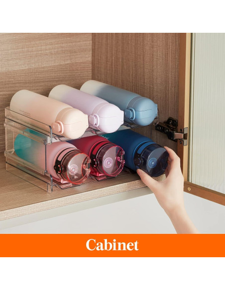 Organizador Apilable de Botellas Lifewit - 2 Estantes para 6 Botellas Organizador Apilable de Botellas Lifewit - 2 Estantes para 6 Botellas