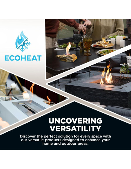 Combustible Bioetanol Ecoheat 1L Paquete de 4 - Quema Limpia Combustible Bioetanol Ecoheat 1L Paquete de 4 - Quema Limpia