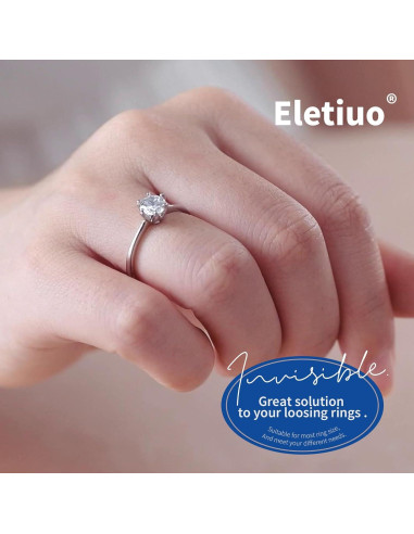 Ajustador de Tamaño de Anillo ELETIUO - 234 Pcs Transparente