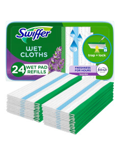 Paños de Limpieza Húmedos Swiffer Sweeper 24 Unidades Febreze
