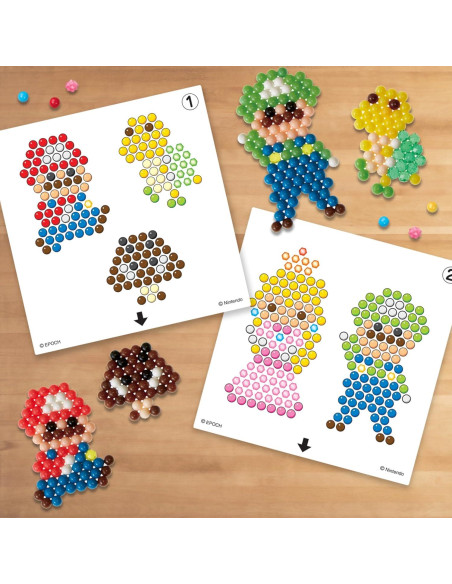 Conjunto de Personajes Aquabeads Super Mario - 700 Perlas Conjunto de Personajes Aquabeads Super Mario - 700 Perlas