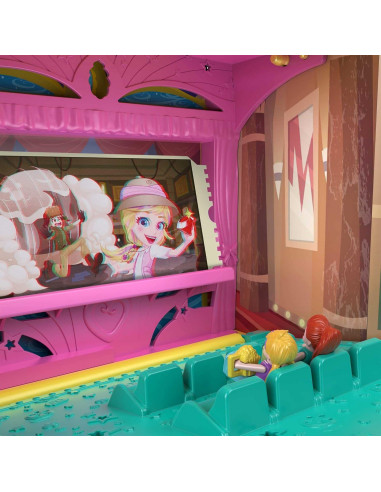 Juego Polly Pocket Un-Box-It con 20 Accesorios y 2 Muñecas