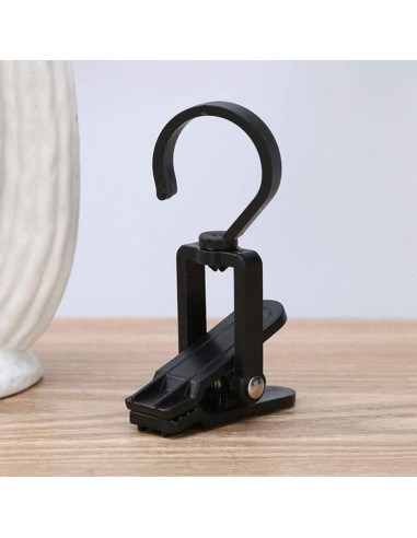 Ganchos de Lavandería VinBee 20 Pcs Plástico Negro 10.5 cm