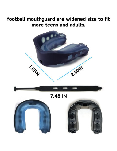 Paquete de 2 Protectores Bucales para Niños - Fútbol, Boxeo, Baloncesto