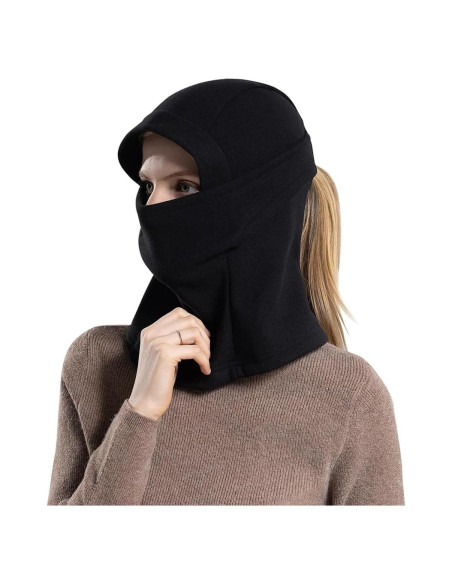 Pasamontañas Balaclava Térmica para Mujeres - Invierno Negro Pasamontañas Balaclava Térmica para Mujeres - Invierno Negro