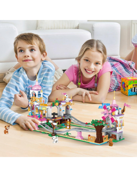 Juego de Construcción Castillo de Princesa Qunlong 711 Piezas Juego de Construcción Castillo de Princesa Qunlong 711 Piezas