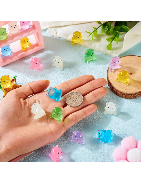 Figuritas de Osos Luminiscentes Beadthoven 24 Pcs Resina Figuritas de Osos Luminiscentes Beadthoven 24 Pcs Resina