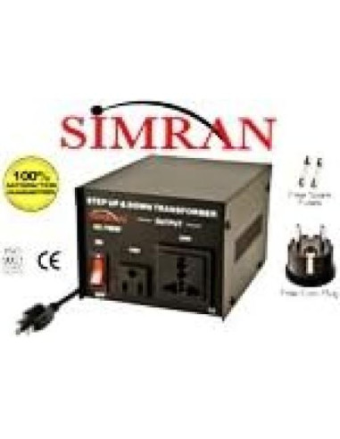 Convertidor de Voltaje Simran AC-100 100W 110V/220V Negro