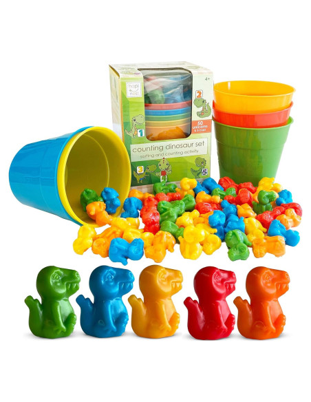 Conjunto de Actividades de Clasificación y Conteo Dinosaurios Hapinest - Juegos Educativos para Niños 4+ Conjunto de Actividades de Clasificación y Conteo Dinosaurios Hapinest - Juegos Educativos para Niños 4+