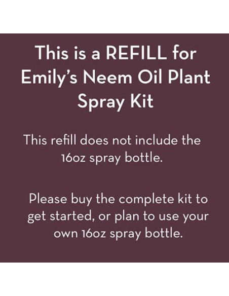 Kit de Recarga Spray Aceite de Neem Emily's Naturals 48oz Kit de Recarga Spray Aceite de Neem Emily's Naturals 48oz