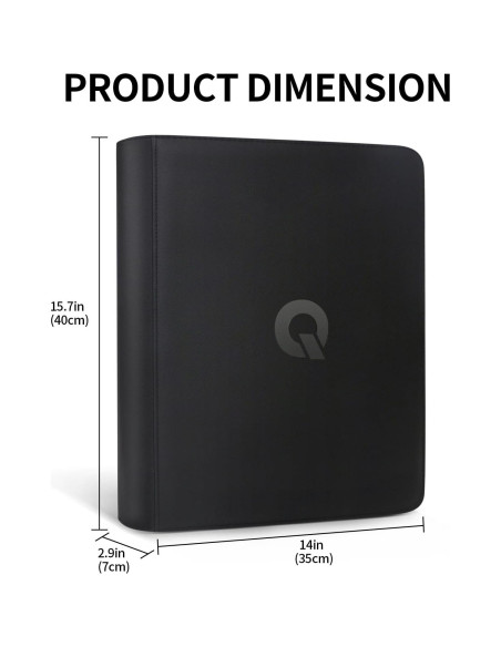Carpeta Toploader Qurhafoo para 324 Tarjetas Coleccionables Carpeta Toploader Qurhafoo para 324 Tarjetas Coleccionables