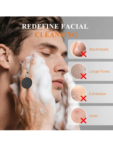 Exfoliador Facial de Silicona VWMYQ para Hombres - Cepillo Suave