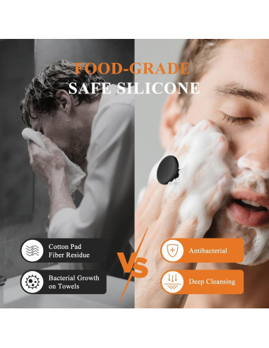 Exfoliador Facial de Silicona VWMYQ para Hombres - Cepillo Suave