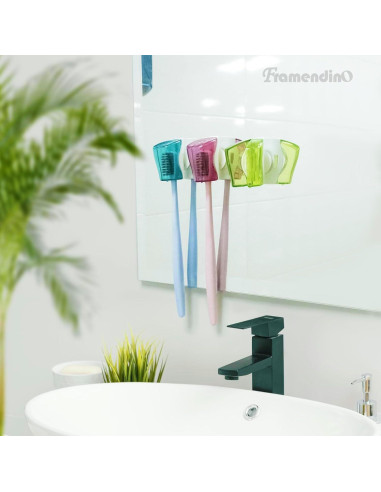 Soporte de Cepillo de Dientes con Ventosa Framendino 3 Paquetes