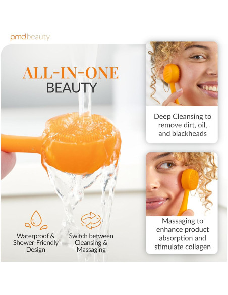 Dispositivo de Limpieza Facial PMD Clean Mini - Silicona, Impermeable, Vibración SonicGlow Dispositivo de Limpieza Facial PMD Clean Mini - Silicona, Impermeable, Vibración SonicGlow